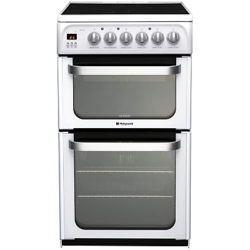 Hotpoint HUE52PS Electric Cooker, White